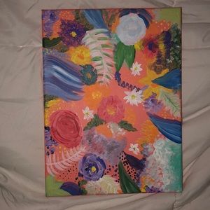 Handmade flower painting